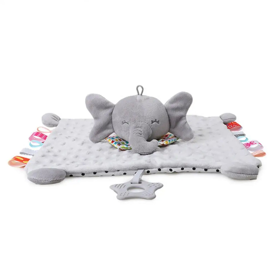 Newborn Baby Plush Stuffed Toys Cute Animal Blanket Comforter Bunny Elephant Soothe Appease Towel Baby Gift